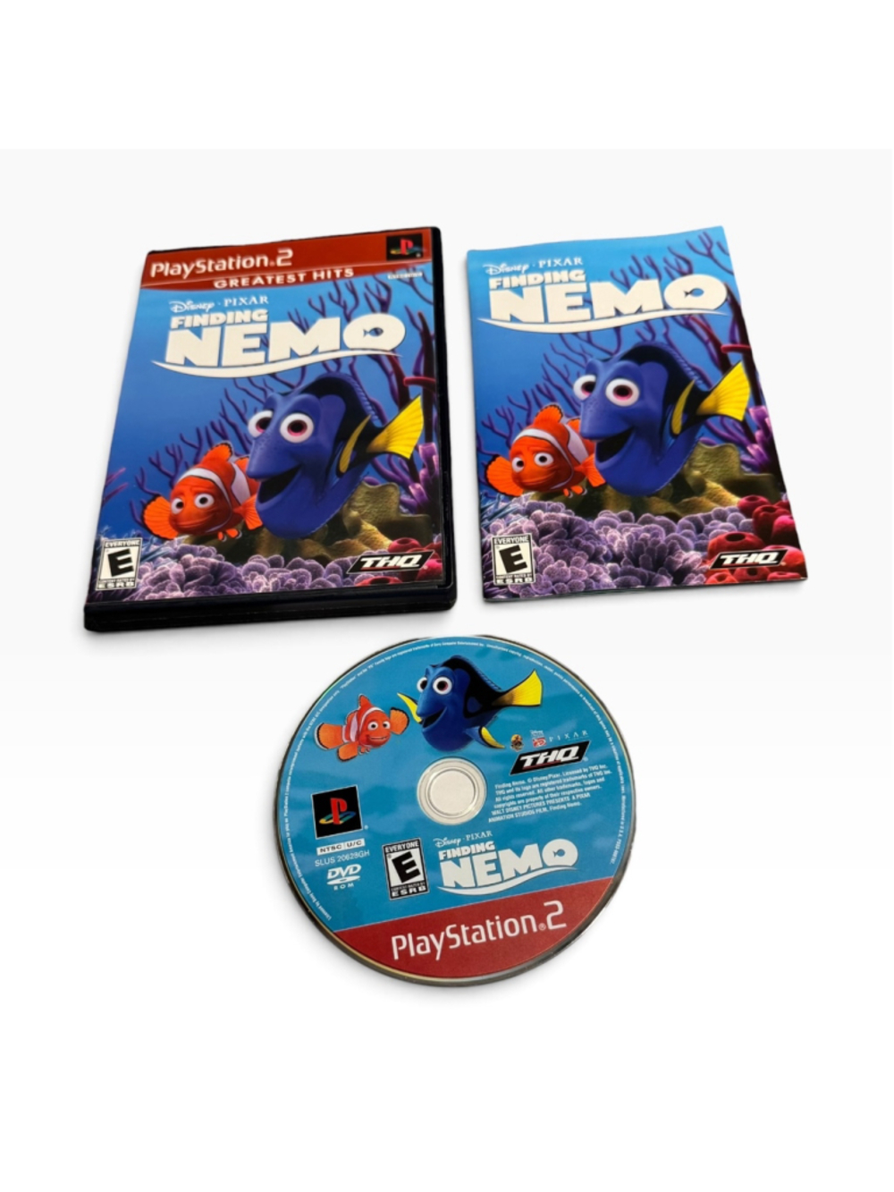 Ps2 THQ Finding Nemo PlayStation 2 Video Game Dory Disney Cib Complete
